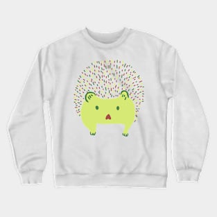 Hedgehog Funny Nursery Cartoon Hand Drawing Crewneck Sweatshirt